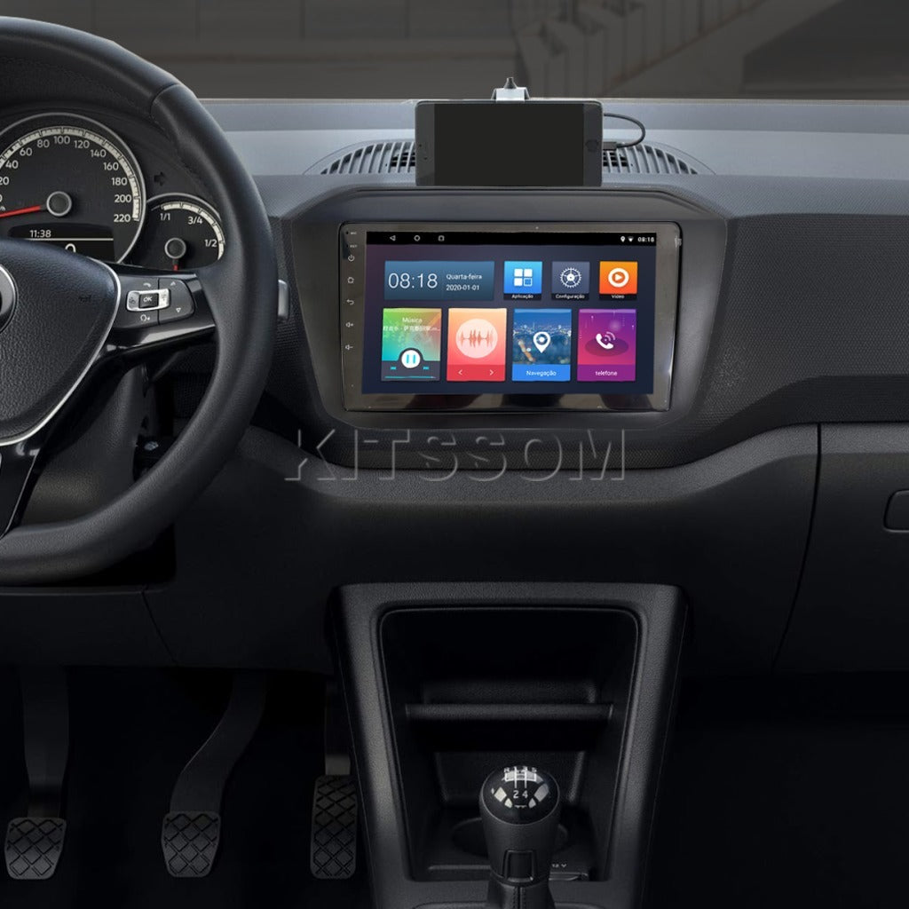 Multimidia VW UP 2018 2019 2020 2021 2022 V2 Carplay 9"-V2 CAR AUDIO-Kitssom