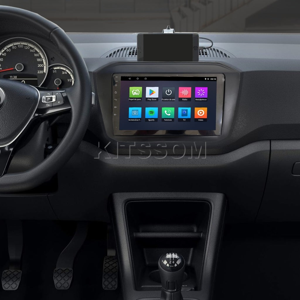 Multimidia VW UP 2018 2019 2020 2021 2022 V2 Carplay 9"-V2 CAR AUDIO-Kitssom