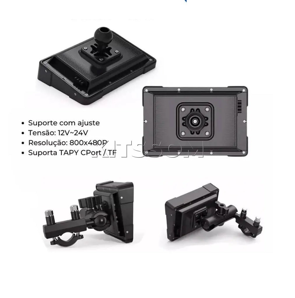 Multimidia Monitor Moto Carplay Android Auto Sem Fio-Kitssom-Kitssom