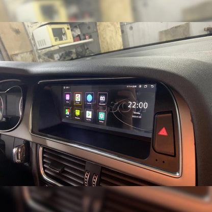 Multimídia Android personalizada para Audi A4/A5 com visual OEM original.