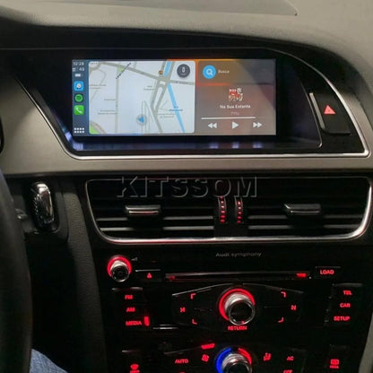 Sistema multimídia OEM V2 com compatibilidade total com Audi A4 e A5.