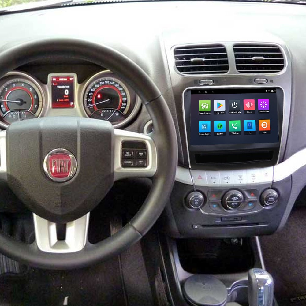 Multimídia Fiat Freemont 2013 2014 2015 2016 2017 V2 Carplay 9" 2011 2012