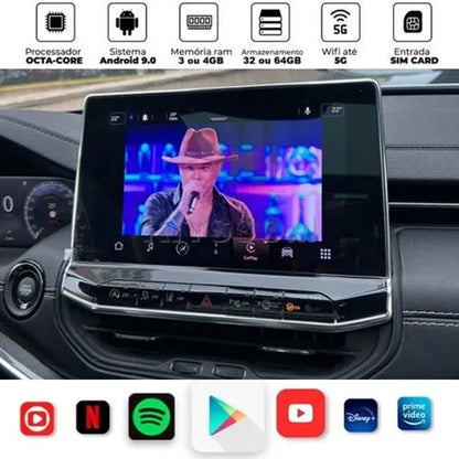 Box Android V2 4G Streaming 64GB Octacore Carplay-V2 CAR AUDIO-Kitssom