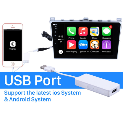 Módulo Interface Dongle Carplay Iphone ANDROID Auto via Cabo-Kitssom-Kitssom