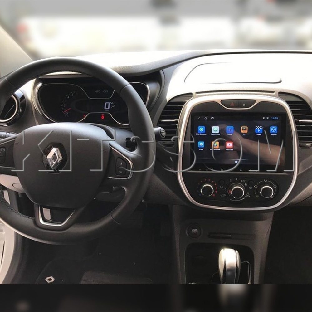 Multimídia Captur 2015 2016 2017 2018 2019 2020 S300+ CarPlay e Android Auto Ar Analógico-V2 CAR AUDIO-Kitssom