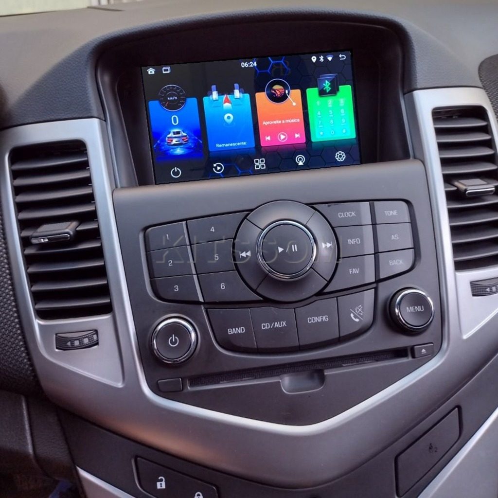 Multimídia Chevrolet Cruze 2013 2014 2015 2016 V2 Carplay 7" 2012-V2 CAR AUDIO-Kitssom