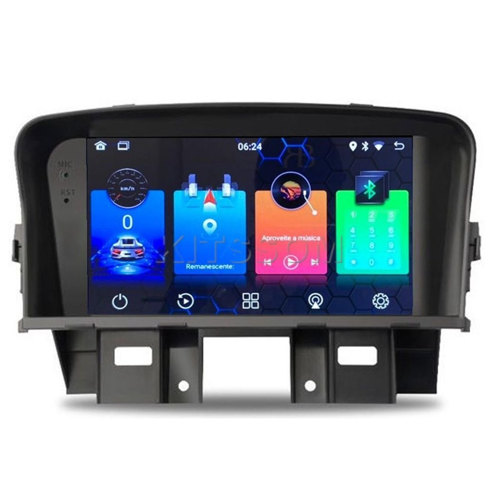 Multimídia Chevrolet Cruze 2013 2014 2015 2016 V2 Carplay 7" 2012-V2 CAR AUDIO-Kitssom