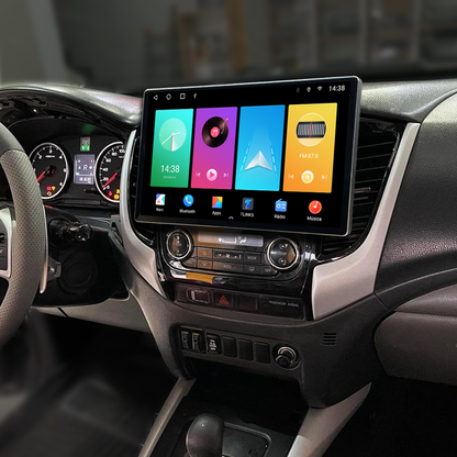 Multimídia L200 Triton 2020 2021 2022 2023 AC DIG V2 Tesla 13" 2017 2018 2019