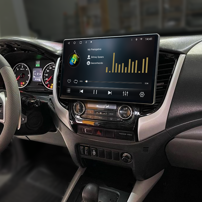 Multimídia L200 Triton 2020 2021 2022 2023 AC DIG V2 Tesla 13" 2017 2018 2019