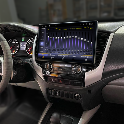 Multimídia L200 Triton 2020 2021 2022 2023 AC DIG V2 Tesla 13" 2017 2018 2019