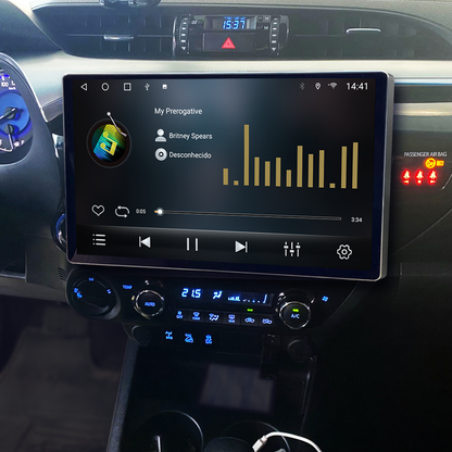 Multimídia hilux Toyota 19 20 21 22 23 Tesla 13”