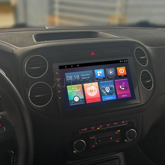 Multimídia Tiguan 2013 2014 2015 2016 2017 2018 V2 Carplay 9" 2012-V2 CAR AUDIO-Kitssom