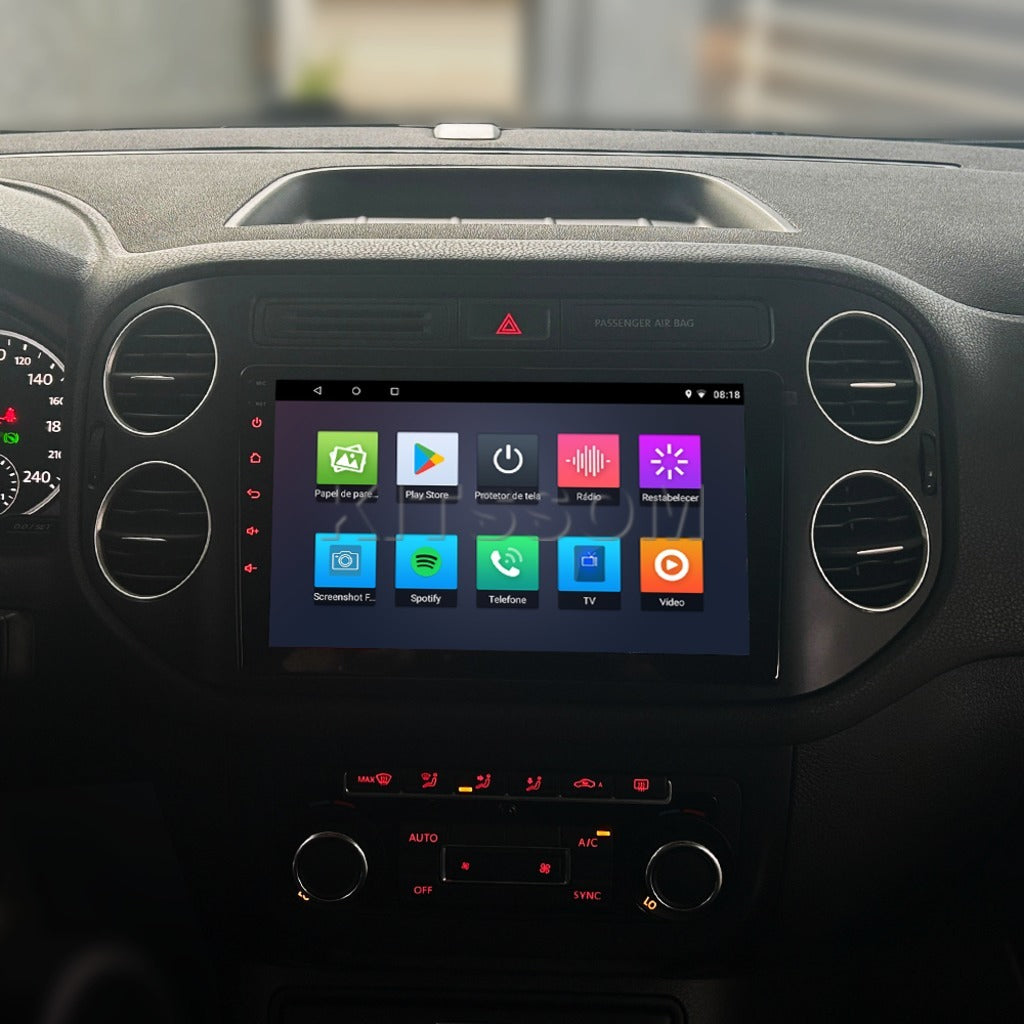Multimídia Tiguan 2013 2014 2015 2016 2017 2018 V2 Carplay 9" 2012-V2 CAR AUDIO-Kitssom