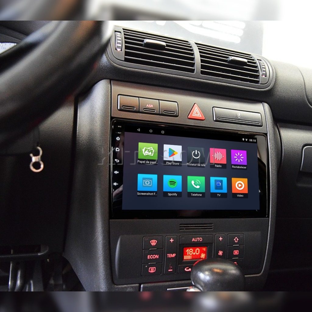 Multimídia Audi A3 2002 2003 2004 2005 2006 2007 V2 Carplay 9" 2000 2001-V2 CAR AUDIO-Kitssom