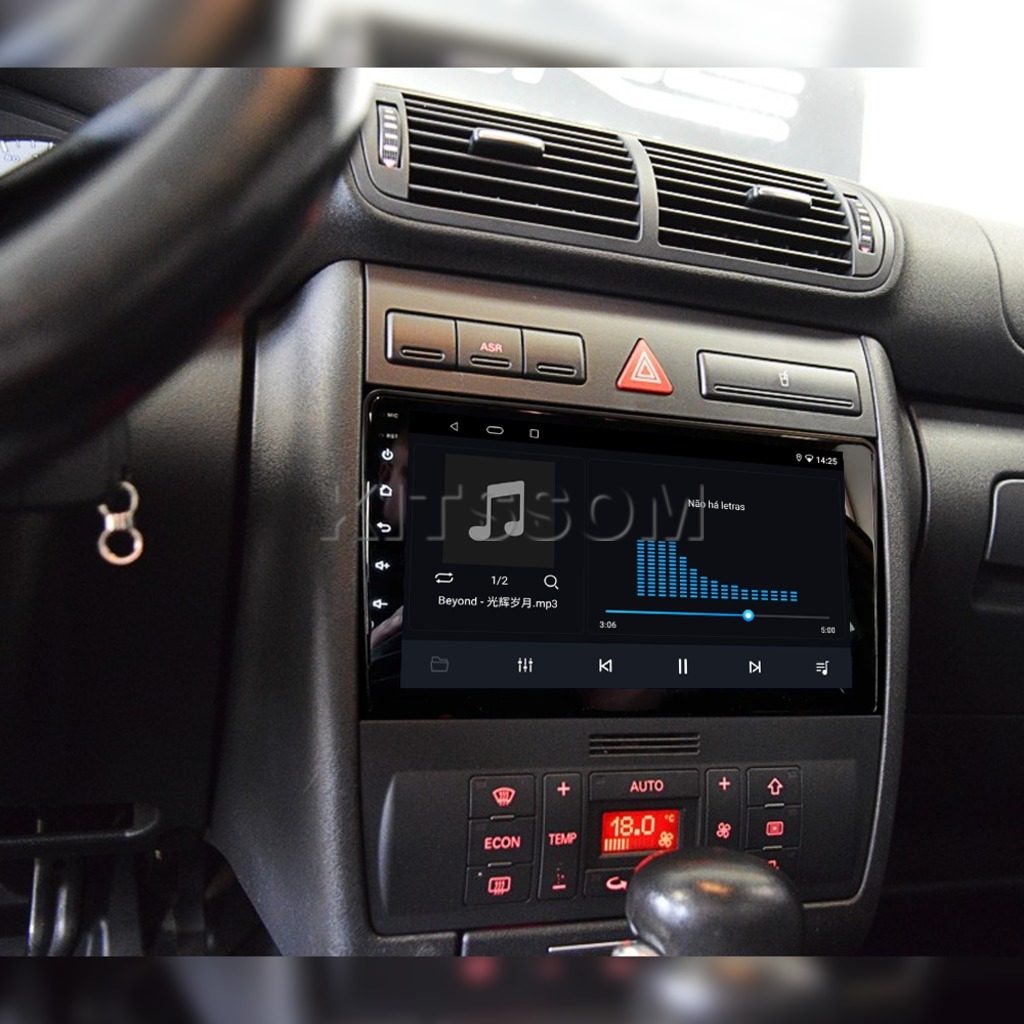 Multimídia Audi A3 2002 2003 2004 2005 2006 2007 V2 Carplay 9" 2000 2001-V2 CAR AUDIO-Kitssom