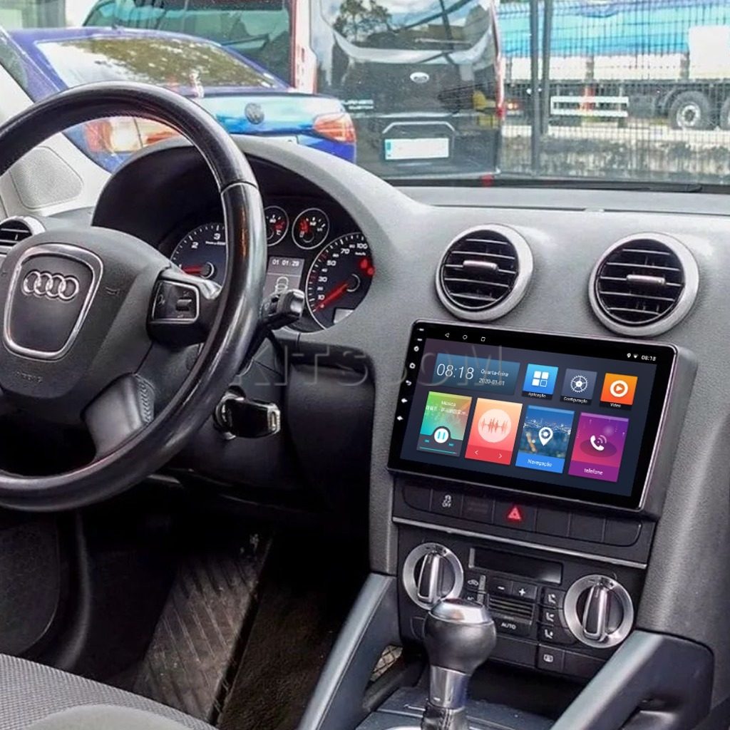 Multimídia Audi A3 2007 2008 2009 2010 2011 2012 V2 Carplay 9"-V2 CAR AUDIO-Kitssom