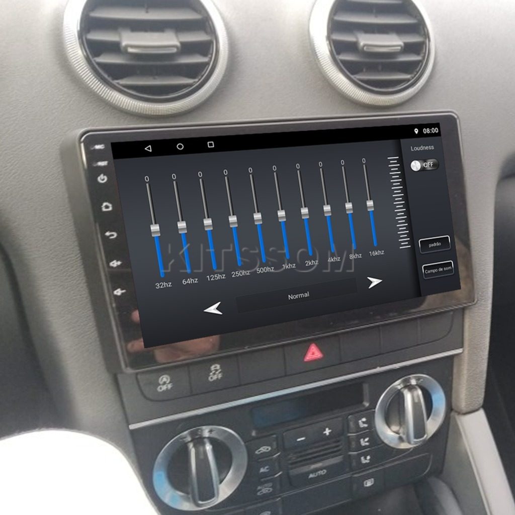 Multimídia Audi A3 2007 2008 2009 2010 2011 2012 V2 Carplay 9"-V2 CAR AUDIO-Kitssom