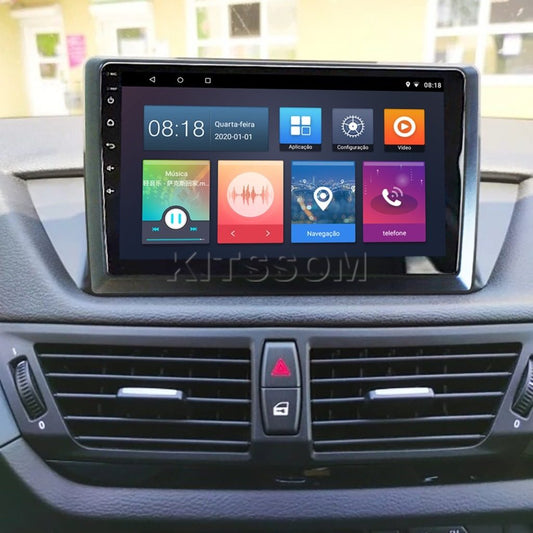 Multimídia BMW X1 2011 2012 2013 2014 2015 V2 Carplay 9"-V2 CAR AUDIO-Kitssom