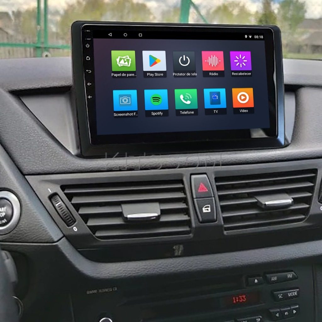 Multimídia BMW X1 2011 2012 2013 2014 2015 V2 Carplay 9"-V2 CAR AUDIO-Kitssom