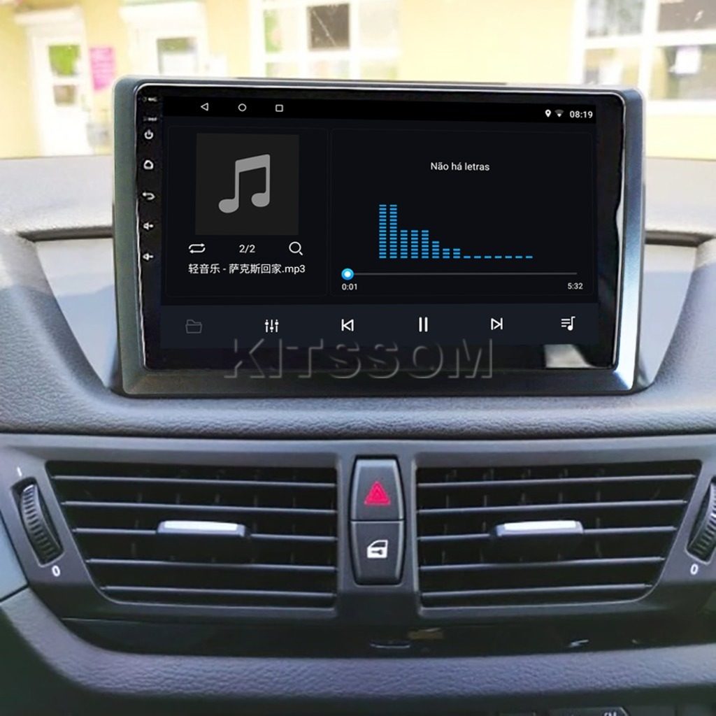Multimídia BMW X1 2011 2012 2013 2014 2015 V2 Carplay 9"-V2 CAR AUDIO-Kitssom