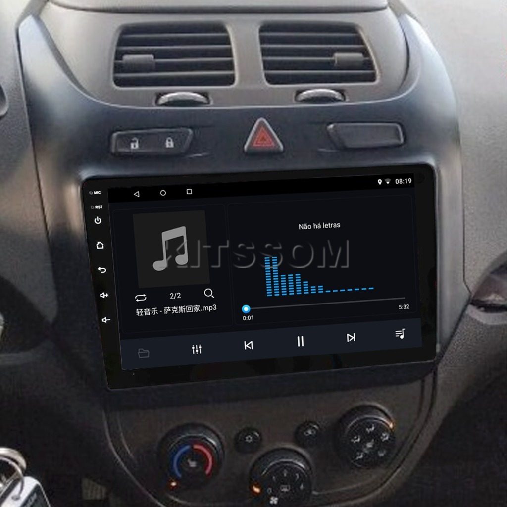 Multimídia Chevrolet Cobalt 2014 2015 2016 2017 V2 Carplay 9" 2011 2012 2013-V2 CAR AUDIO-Kitssom