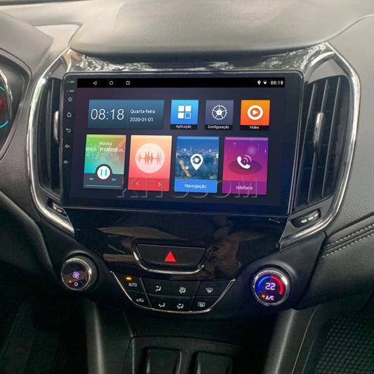 Multimídia Cruze LT 2018 2019 2020 2021 2022 2023 V2 Carplay 9" 2017-V2 CAR AUDIO-Kitssom