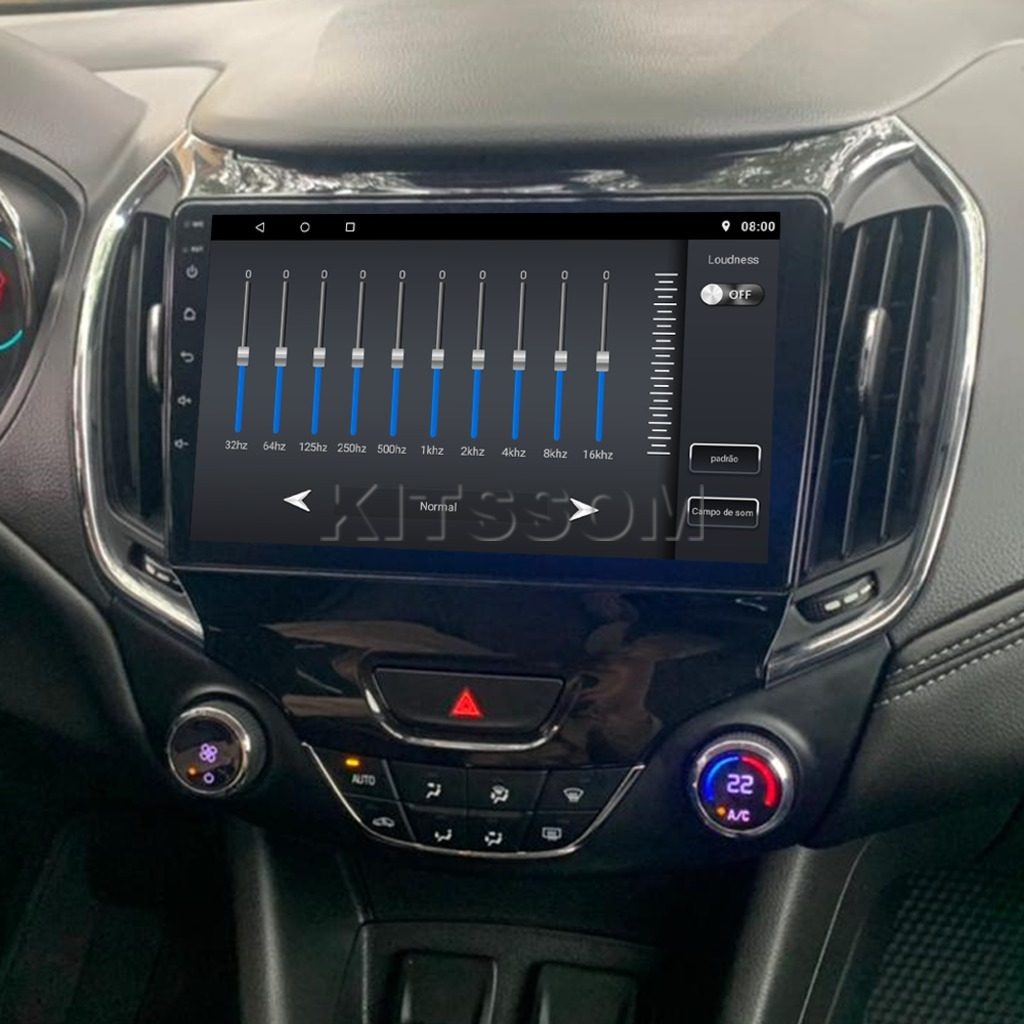 Multimídia Cruze LT 2018 2019 2020 2021 2022 2023 V2 Carplay 9" 2017-V2 CAR AUDIO-Kitssom