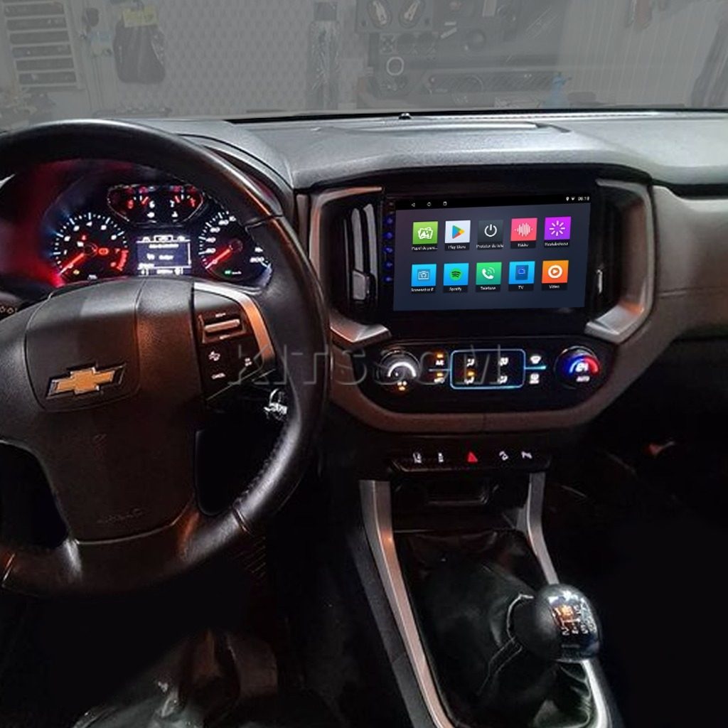 Multimídia Chevrolet S10 2019 2020 2021 2022 2023 V2 Carplay 9" 2017 2018-V2 CAR AUDIO-Kitssom