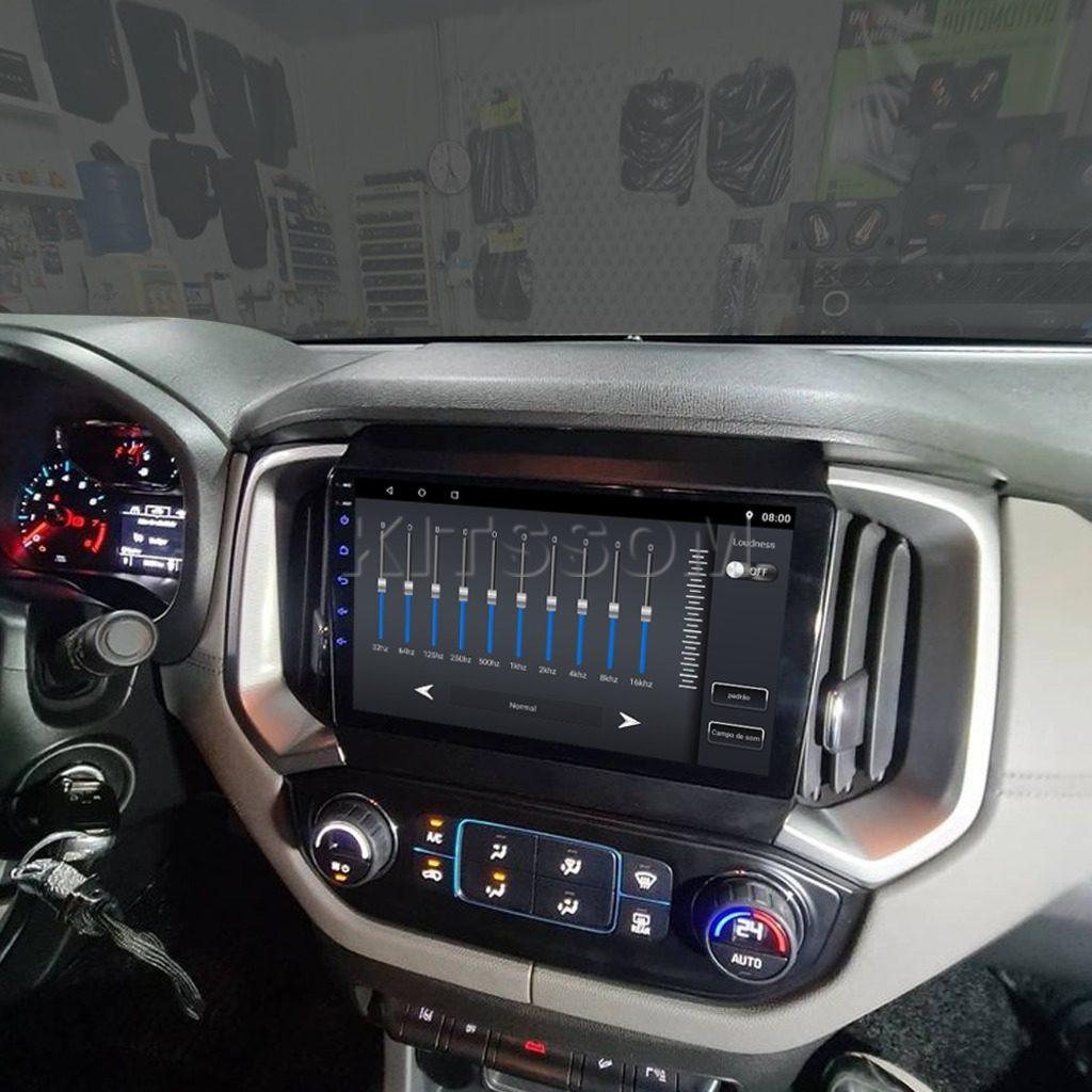 Multimídia Chevrolet S10 2019 2020 2021 2022 2023 V2 Carplay 9" 2017 2018-V2 CAR AUDIO-Kitssom