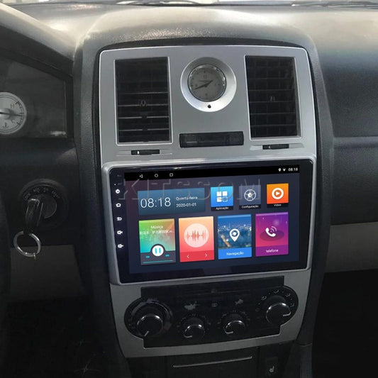 Multimídia Chrysler 300C 2006 2007 2008 2009 2010 V2 Carplay 9" 2004 2005-V2 CAR AUDIO-Kitssom