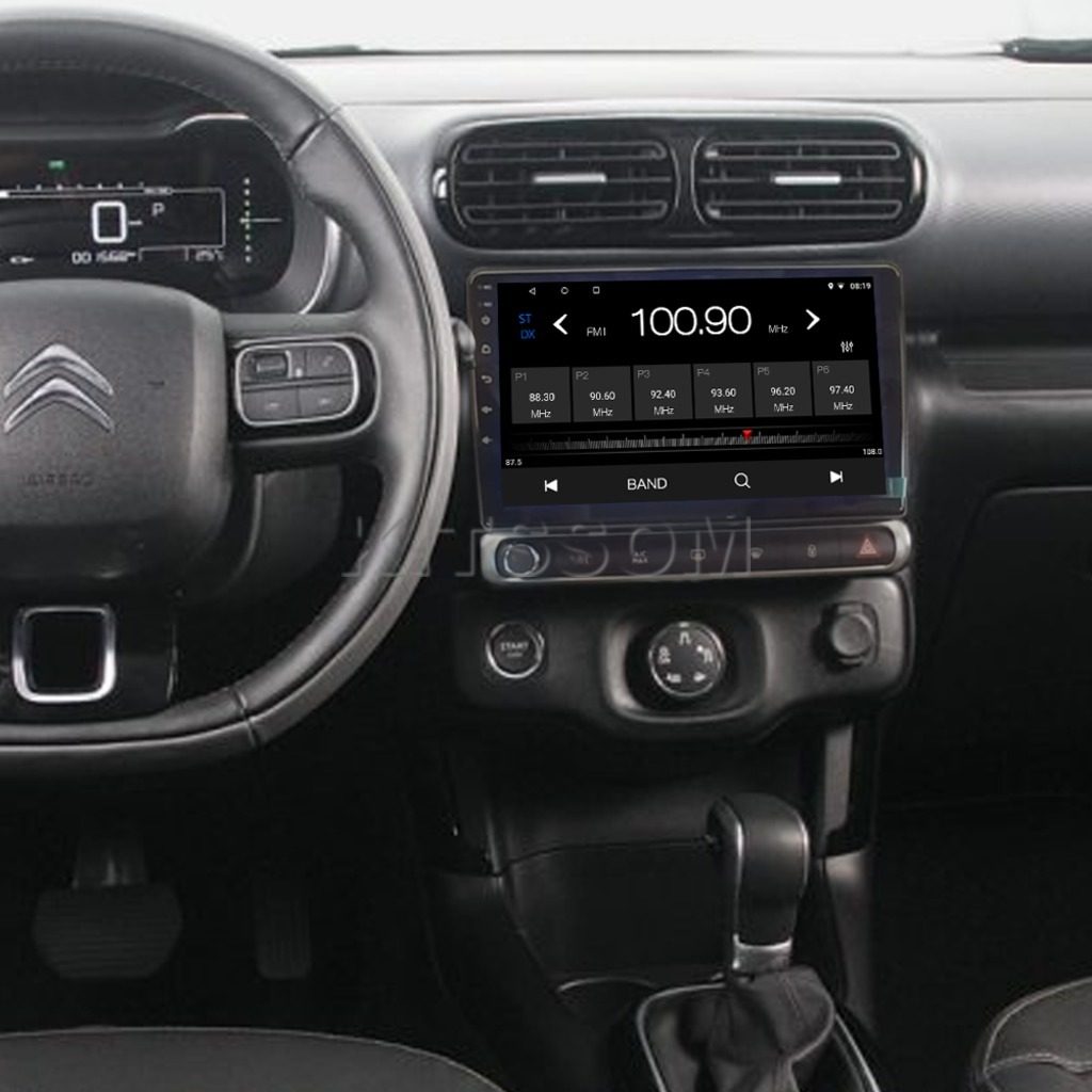 Multimídia Citroen C4 Cactus 2021 2022 2023 2024 V2 Carplay 9" 2018 2019 2020-V2 CAR AUDIO-Kitssom