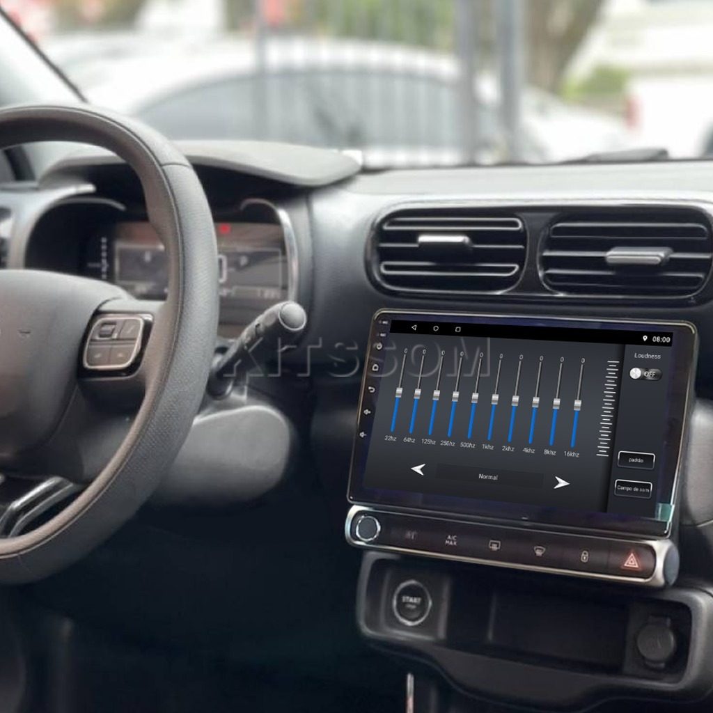 Multimídia Citroen C4 Cactus 2021 2022 2023 2024 V2 Carplay 9" 2018 2019 2020-V2 CAR AUDIO-Kitssom