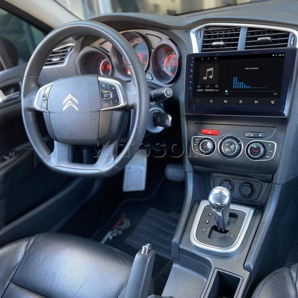Multimídia C4 Lounge 2014 2015 2016 2017 2018 V2 Carplay 9"-V2 CAR AUDIO-Kitssom