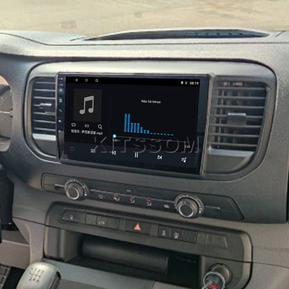 Multimídia Citroen Jumpy 2018 2019 2020 2021 2022 V2 Carplay 9" 2016 2017-V2 CAR AUDIO-Kitssom