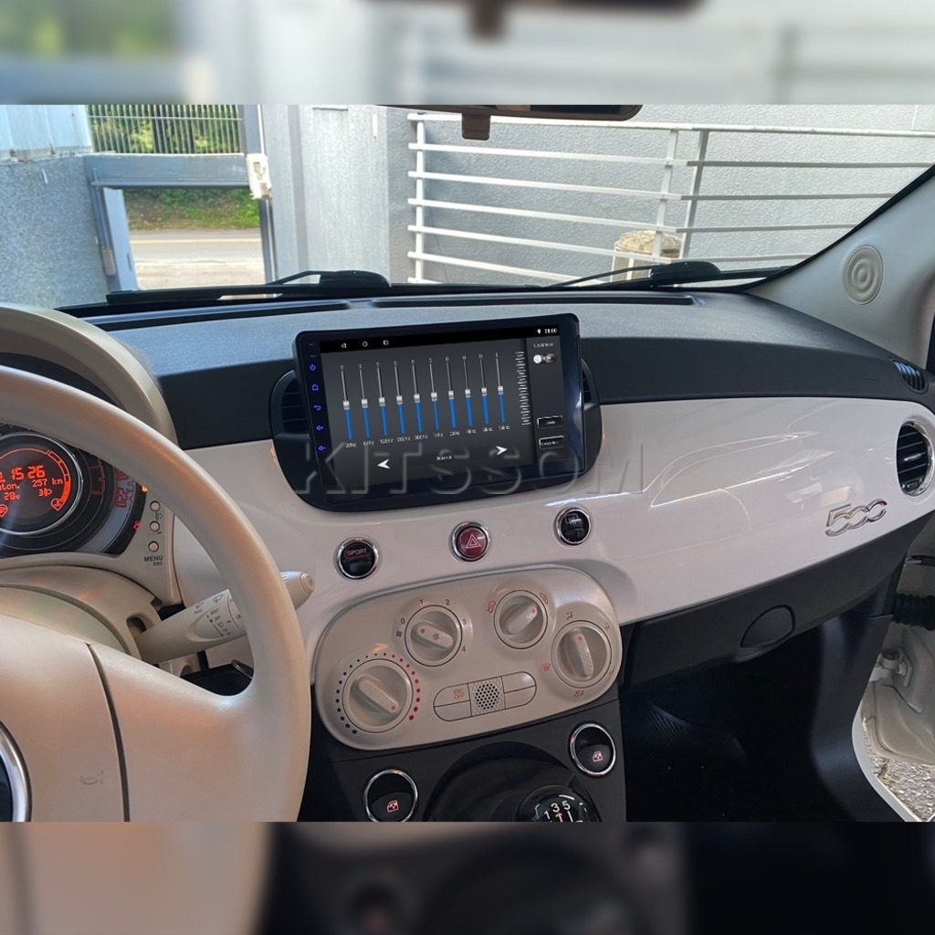 Multimídia Fiat 500 2011 2012 2013 2014 2015 V2 Carplay 9"-V2 CAR AUDIO-Kitssom