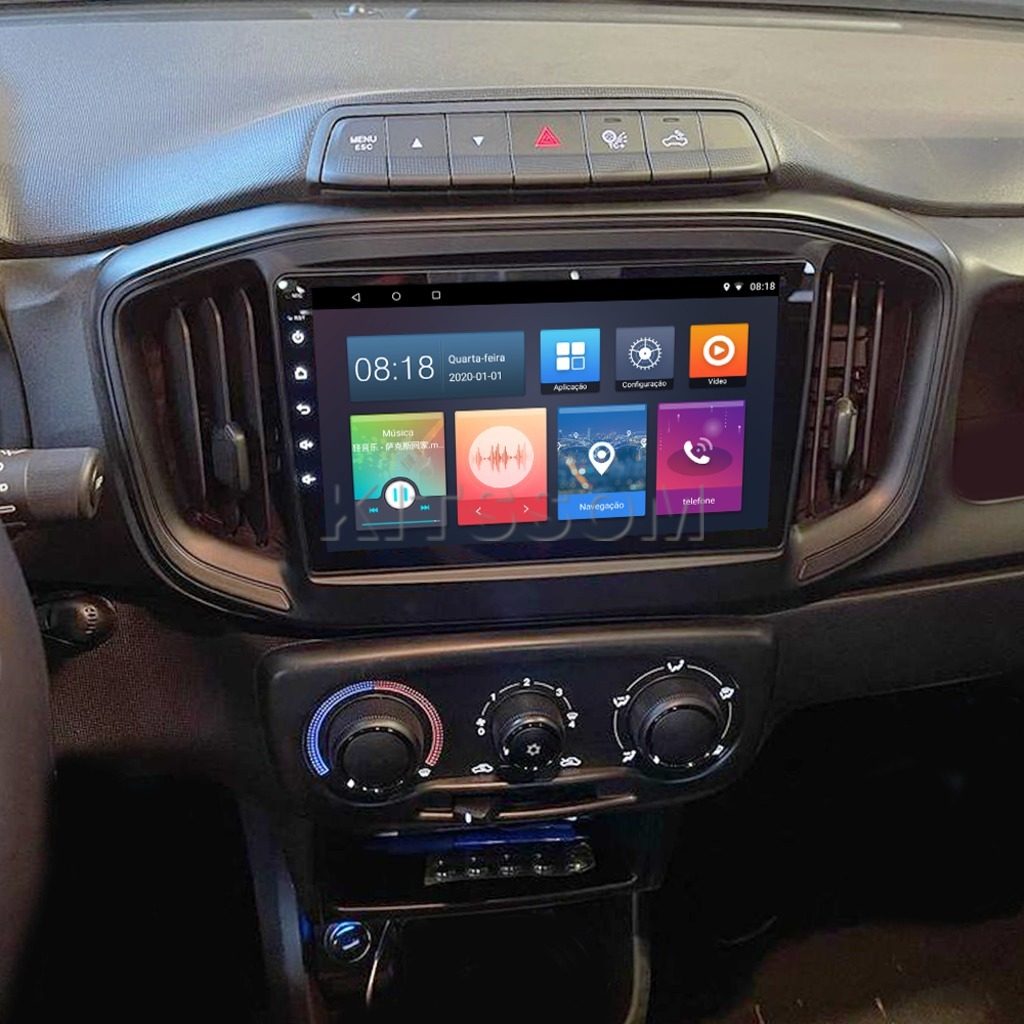 Multimídia Fiat Fiorino 2022 2023 2024 V2 Carplay 9"-V2 CAR AUDIO-Kitssom