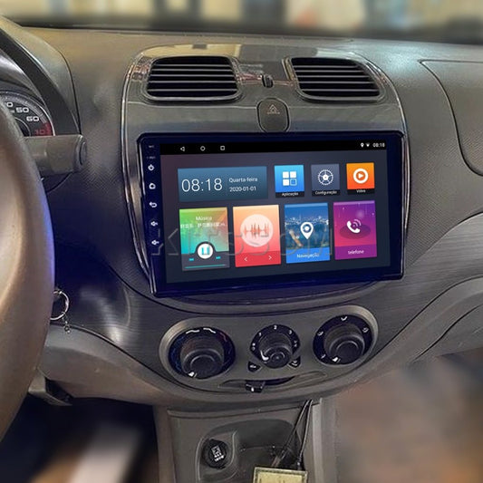 Multimídia Fiat Gran Siena Palio 2018 2019 2020 V2 Carplay 9" 2012 2013 2014 2015 2016 2017-V2 CAR AUDIO-Kitssom