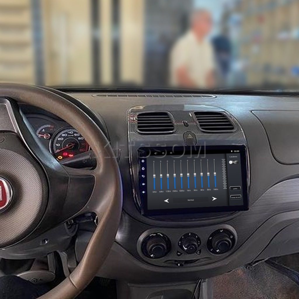 Multimídia Fiat Gran Siena Palio 2018 2019 2020 V2 Carplay 9" 2012 2013 2014 2015 2016 2017-V2 CAR AUDIO-Kitssom