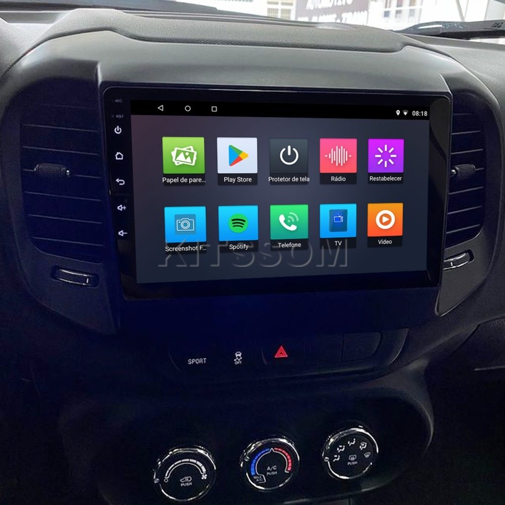 Multimídia Fiat Toro 2015 2016 2017 2018 2019 V2 Carplay 9"-V2 CAR AUDIO-Kitssom