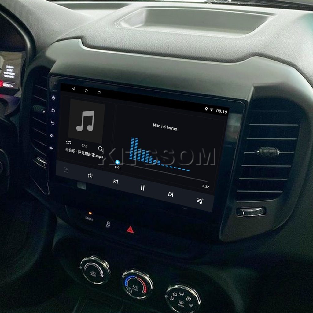 Multimídia Fiat Toro 2015 2016 2017 2018 2019 V2 Carplay 9"-V2 CAR AUDIO-Kitssom