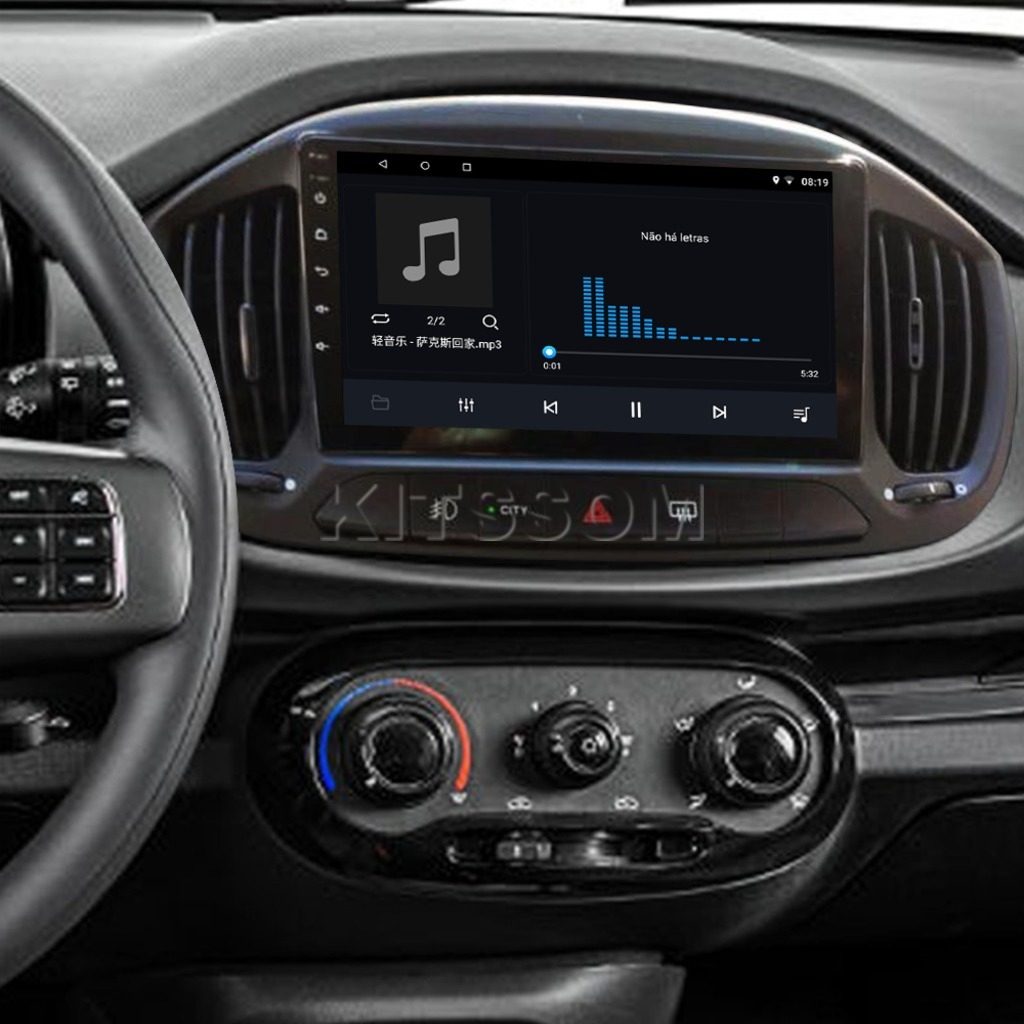 Multimídia Fiat Uno 2017 2018 2019 2020 2021 2022 V2 Carplay 9" 2015 2016-V2 CAR AUDIO-Kitssom