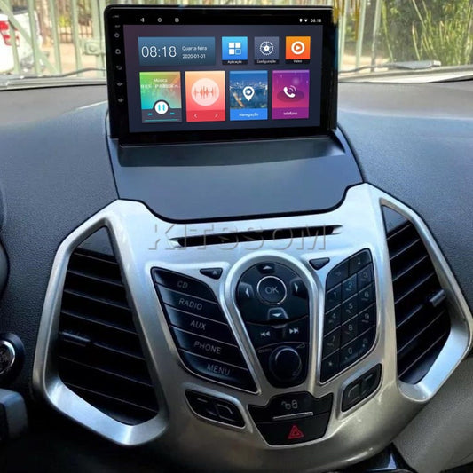 Multimídia Ford Ecosport 2014 2015 2016 2017 2018 V2 Carplay 9" 2013-V2 CAR AUDIO-Kitssom