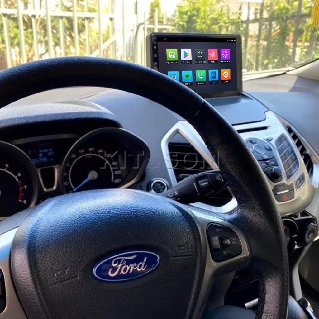 Multimídia Ford Ecosport 2014 2015 2016 2017 2018 V2 Carplay 9" 2013-V2 CAR AUDIO-Kitssom