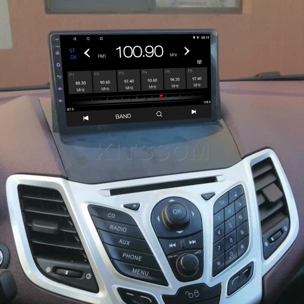Multimídia Ford Fiesta 2012 2013 2014 Mexicano V2 Carplay 9" 2011-V2 CAR AUDIO-Kitssom