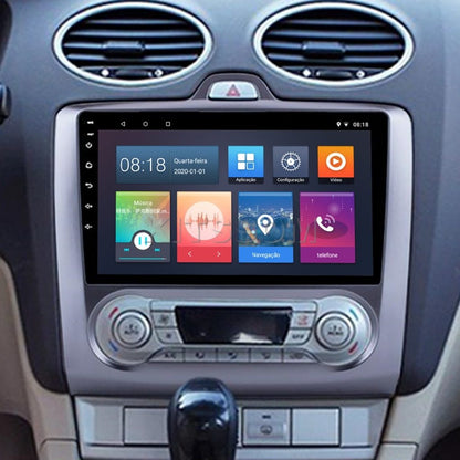 Multimídia Ford Focus 2010 2011 2012 2013 AC DIG V2 Carplay 9" 2008 2009-V2 CAR AUDIO-Kitssom