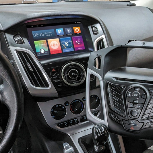 Multimídia Ford Focus 2017 2018 2019 Embutida V2 Carplay 9" 2014 2015 2016-V2 CAR AUDIO-Kitssom