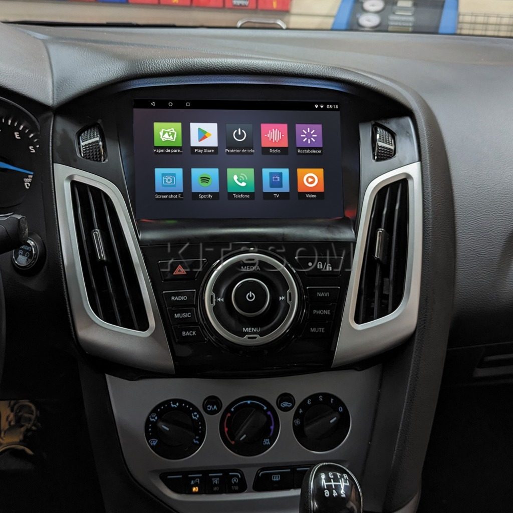 Multimídia Ford Focus 2017 2018 2019 Embutida V2 Carplay 9" 2014 2015 2016-V2 CAR AUDIO-Kitssom