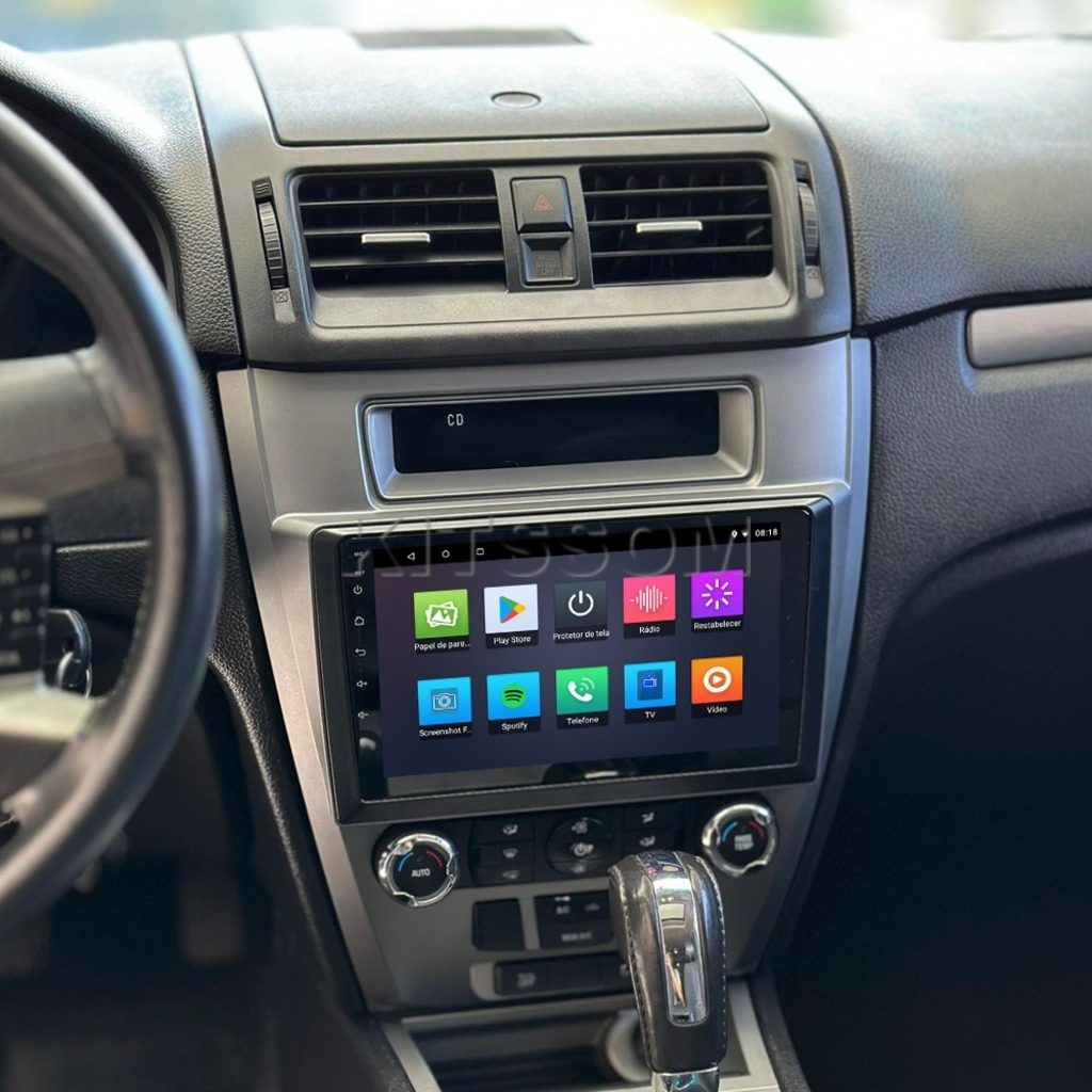 Multimídia Ford Fusion 2008 2009 2010 2011 2012 V2 Carplay 9"-V2 CAR AUDIO-Kitssom