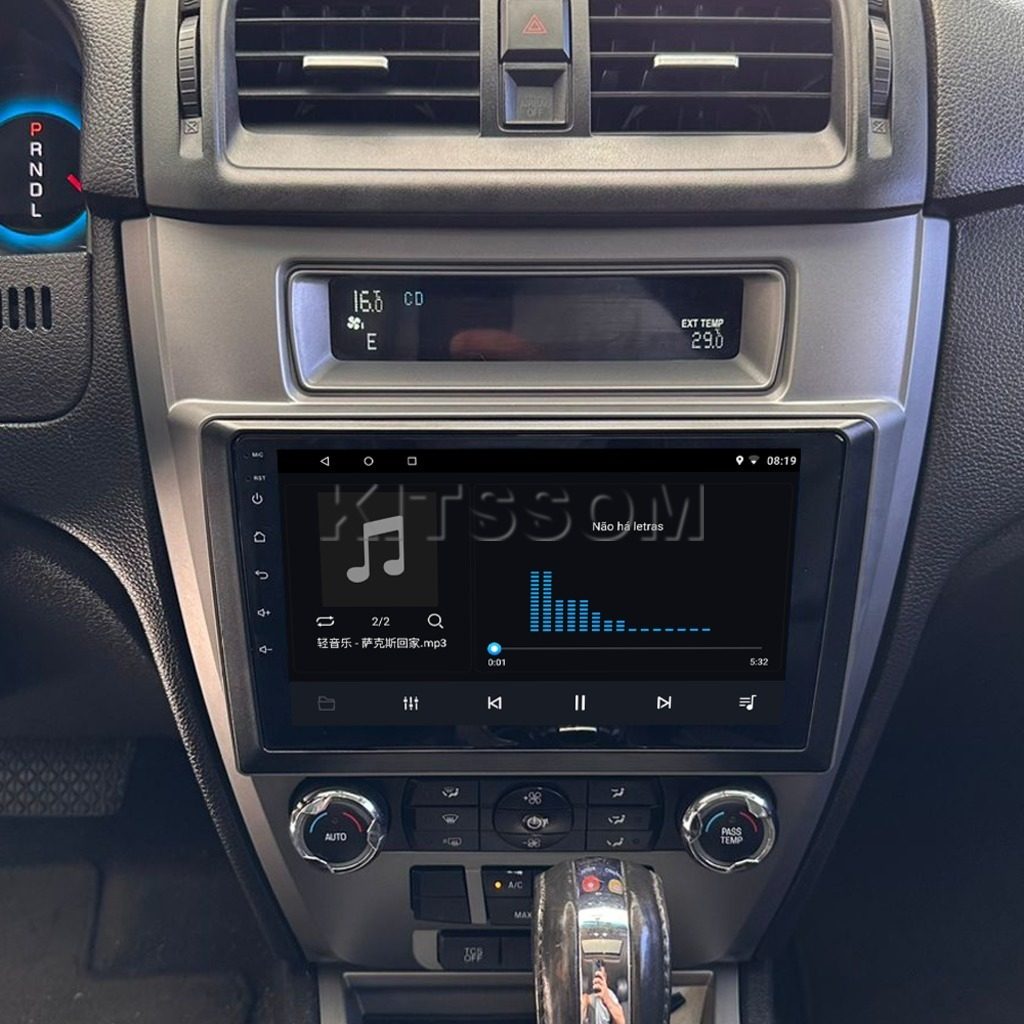 Multimídia Ford Fusion 2008 2009 2010 2011 2012 V2 Carplay 9"-V2 CAR AUDIO-Kitssom