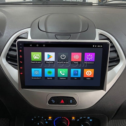 Multimídia Ford Ka 2014 2015 2016 2017 V2 Carplay com Botão 9"-V2 CAR AUDIO-Kitssom
